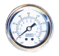 VIA90087 Viair 160psi SINGLE needle 2^ gauge WHITE face Illuminated