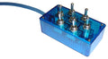 AVSARC-T7-BU Blue 7 switch box with Carling switches 4.75^x2.5^x1.5^