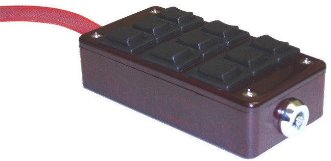 AVSARC-9-RD Red 9 switch box rocker switch 4^x2^x1^