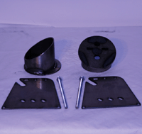LRD 58-64 Chevrolet X-Frame Front Bag Brackets- Set Chevy Impala & Wagon/55- 57 Chevy