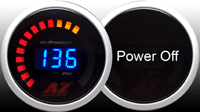 Air-Zenith LED Digital Pressure Gauge BLACK 220PSI 2 1/6^ Dia AZ220K