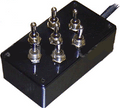 AVSARC-T7-BK Black 7 switch box with Carling switches 4.75^x2.5^x1.5^