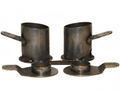 LRD 58-64 Chevrolet X-Frame Rear Bag Brackets- Set Chevy Impala & Wagon/55- 57 Chevy