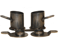 LRD 58-64 Chevrolet X-Frame Rear Bag Brackets- Set Chevy Impala & Wagon/55- 57 Chevy
