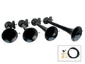 HORNBLASTERS AH-S4 Shocker XL 4 piece ABS train horn kit 152db Includes 1/2^ Shocker 12V solenoid Trumpet lengths 12.7514.7516.25 19.5^