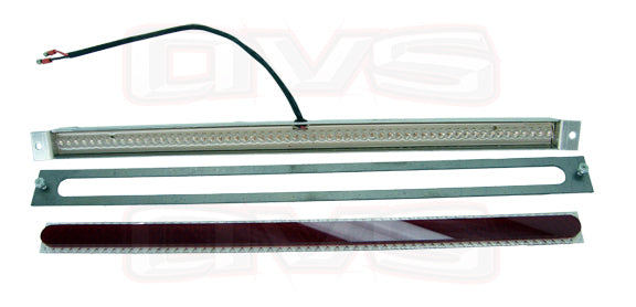 AVSLED15-RR 15.5^ Red Third Brake LED Light 1 Red LED Light 1 Red Lense 1 Steel Template