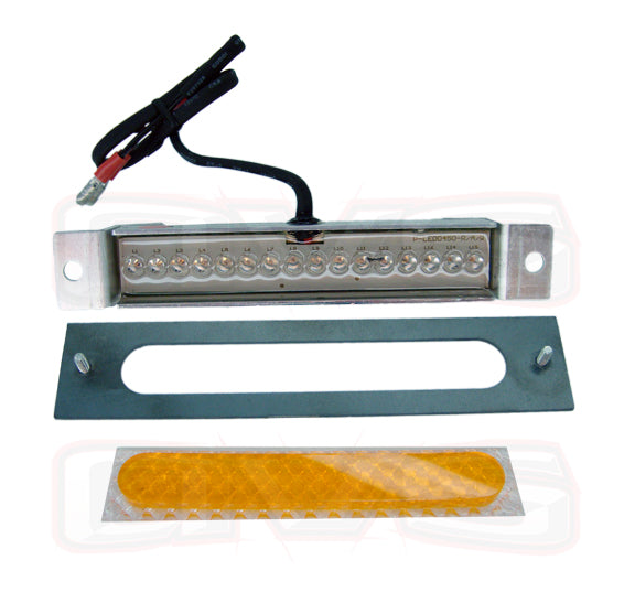 AVSLED4-AA 4.5^ Amber LED Light 1 Amber LED Light 1 Amber Lense 1 Steel Template