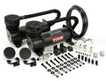 VIA48042 Viair 480C ^Stealth Black^ Dual Pack (2) 480C ^Stealth Black^ Compressors 200psi (2) Relays (1) 200psi pressure switch
