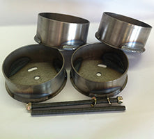EZAFB58CDF 58-60 Cadillac Front Bag Brackets - Set