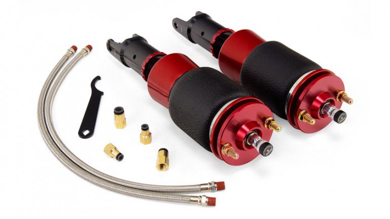 AIR-78649 Rear Kit Honda S2000 (2000-2009) Drop = 119mm/4.7^ Durable double bellows springs 30-level damping adjustable monotube threaded body struts Adjustable camber plates High quality spherical ball upper mounts