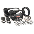 VIA40048 Viair 400C ^Stealth Black^ Dual Pack (2) 400C ^Stealth Black^ Compressors 150psi (2) Relays (1) 150 psi pressure switch