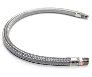 VIA92809 Viair 36^ Stainless Braided Leader Hose (1/4^M to 1/4^M swivel)