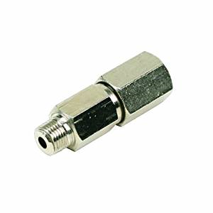 VIA92832 1/4^ M to 1/4^ F Check Valve NPT (Nickle Plated)