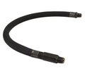 VIA92796 Viair 24^ Stainless Leader Hose w/ Black Sleeve w/ Check Valve (1/4^ M to 1/4^ M NPT Swivel)