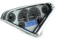 DAKVHX-55C-PU-S-B 1955-59 Chevy Pickup VHX System Satin Alloy Style Face Blue Display