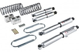 BEL443SP 96-04 Toyota Tacoma 6 cyl. (All Cabs) 2^F/3^R drop W/ Street Performance Shocks