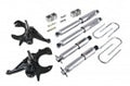 BEL613SP 82-04 Chevrolet S10/S15 Pickup 4&6 cyl. (Ext Cab) 2^F/2^R drop W/ Street Performance Shocks