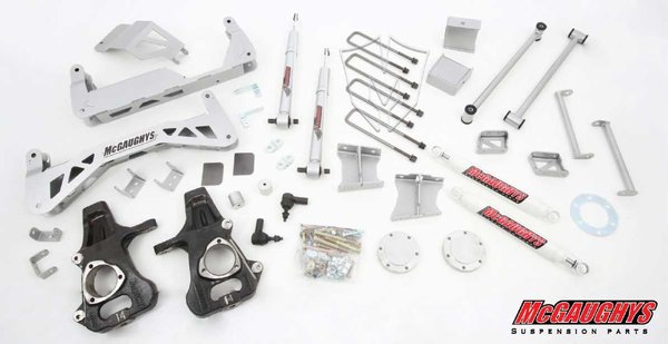MCG50700 7^ Premium Stainless Steel Lift Kit for 2007-2013 GM Truck 1500 (2WD) (Silver Powdercoated)