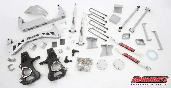 MCG50720 7^ Premium Stainless Steel Lift Kit for 2007-2013 GM Truck 1500 (4WD) (Silver Powdercoated)