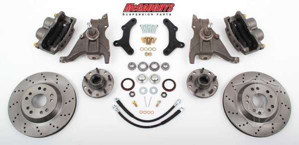 MCG64078 13^ Front Disc Brake Kit for 1970-1978 Chevy Camaro (5x4.75 Cross-Drilled)