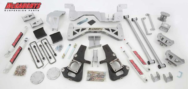 MCG52004 7^ Premium Lift Kit for 2002-2010 GM 3500 (2WD Gas Motor) (Silver Powdercoated)
