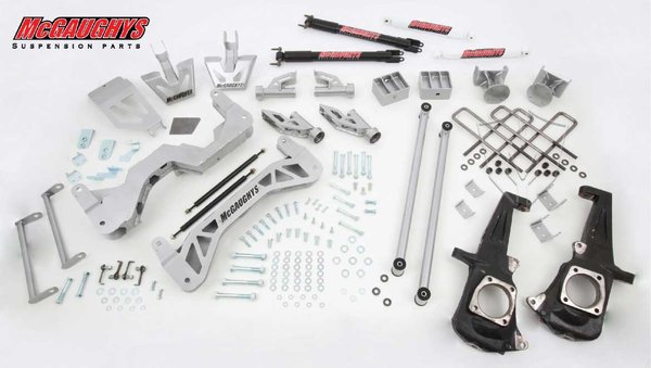 MCG52304 7^ Premium Lift Kit for 2011-2016 GM Truck 3500 (2WD Gas Motor) (Silver Powdercoated)