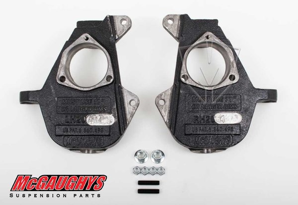 MCG34050 Drop Spindles for 2007-2013 GM Truck (2WD/4WD ALL CABS) **Used when more Than 5^ of drop is needed MUST use lowering spring** **Extra 2 degrees of camber for alignment**