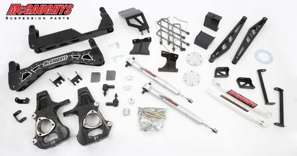 MCG50767-SSB 7^ Premium Stainless Steel Lift Kit for 2014-2016 GM Truck 1500 (4WD) **must know steel or aluminum spindle and contol arms**