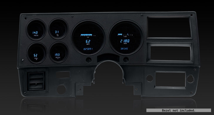 DAKVFD3-73C-PU-B 73-87 Chevy PU Digital Instrument system Blue