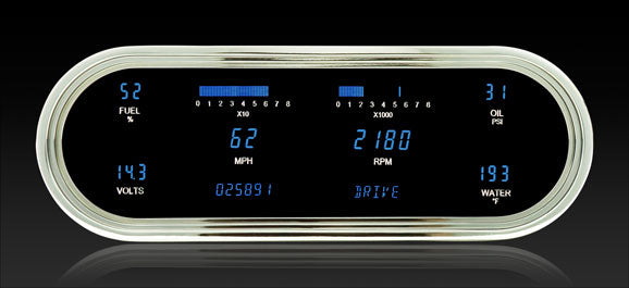 DAKVFD3-1008-B Universal Recessed Oval Instrument System BLUE DISPLAY