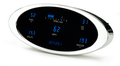 DAKVFD3-1011-C Universal 4^ x 9.5^ Elliptical Digital Instrument Cluster - Chrome