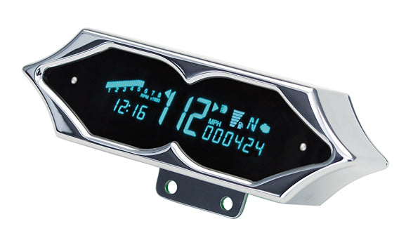 DAKMCV-7200 Motorcycle Spiked Speedometer/ Tachometer Information Center 0-199mph