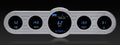 DAKVFD3-CNTR-5 Universal 4^ x 14.5^ Street Rod Panel Digital Instrument