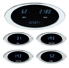 DAKION-50-1 Ion Series 6 Gauge Kit Speedometer Tach OilWater Volt Fuel