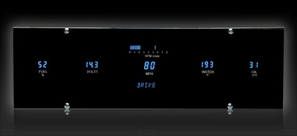 DAKVFD3-1000-L Universal 4.3^ x 14^ Rectangle Digital Instrument