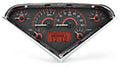 DAKVHX-55C-PU-C-R 1955-59 Chevy Pickup VHX System Carbon Fiber Style Face Red Display