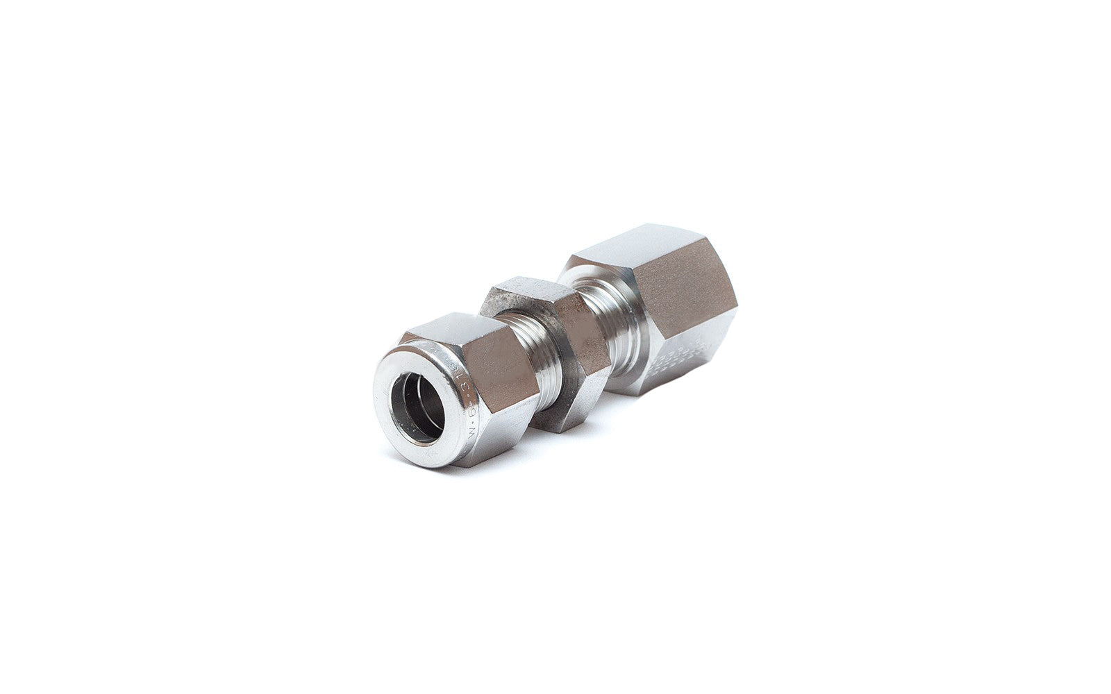 PKR6FBC4N-316 3/8^Tube - 1/4^FNPT Bulkhead Hardline Compression Fitting
