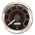 VIA90082 Viair 160psi DUAL needle 2^ gauge BLACK face Illuminated
