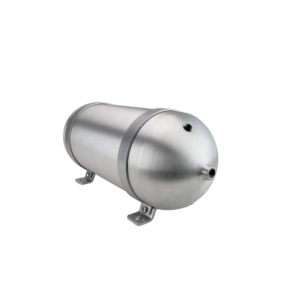 ST6183801 Seamless Tanks Aluminum Air Tank 18^ Length 6.625^ Diameter (4) 3/8^ Ports (1) 1/4^ Port 200psi Rated 2 Gallons AA-3941
