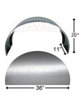 AVSSM-WT-L AVS Wheel Tubs w/ Side Panels (Large) 11^x 20^x 36^