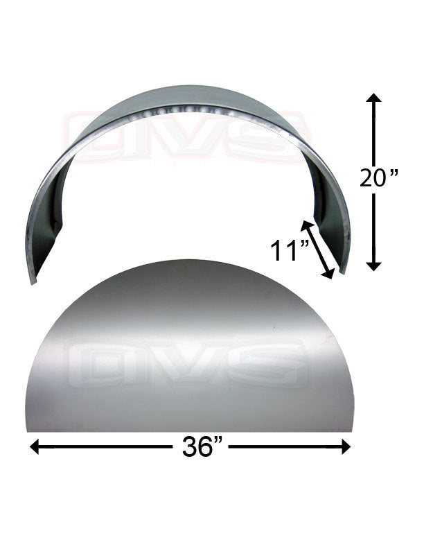 AVSSM-WT-L AVS Wheel Tubs w/ Side Panels (Large) 11^x 20^x 36^