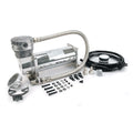 VIA48043 Viair 480C CHROME Compressor 100% Duty @ 100psi 55% Duty @ 200psi 3/8^ Leader Hose *New Style Head Design