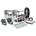 VIA40013 Viair 400C CHROME ^Dual Pack^ (2) 400C Compressors(2) Relays (1) 150psi pressure switch