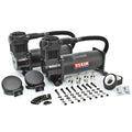 VIA44442 Viair 444C ^Stealth Black^ Dual Pack (2) 444C 200psi Stealth Black Compressors *100% Duty @ 100psi