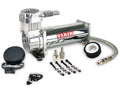 VIA444C Viair 444C CHROME Compressor 100% Duty @ 100psi 55% Duty @ 200psi 1/4^ Leader Hose *New Style Head Design