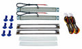 AVSLEDKIT-7-RC 7.5^ Red LED Tail Light Kit Includes: 3 Wire Modules 2 Red LED Lights 2 Clear Lenses 1 Steel Template