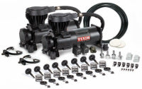 VIA31032 Viair 310 SS Stealth-Series Black^ Dual Pack (2) 200psi Stealth Black Compressors *100% Duty @ 100psi