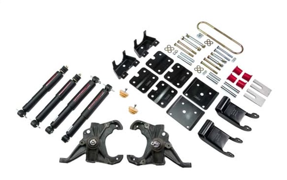 BEL768ND 95-02 Chevrolet Astro/Safari (2WD with Factory Steel Leaf) 2 F/3.5 R drop W/ Nitro Drop II Shocks