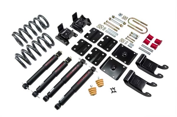 BEL772ND 85-95 Chevrolet Astro/Safari (2WD with Factory Composite Leaf) 2.5 F/2.5 R drop W/ Nitro Drop II Shocks