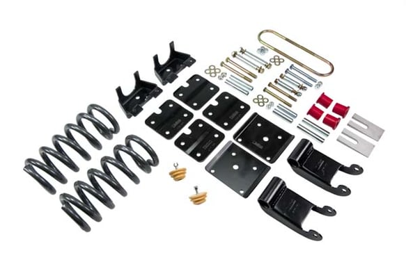 BEL769 95-02 Chevrolet Astro/Safari (2WD with Factory Steel Leaf) 2.5 F/3.5 R drop W/O Shocks